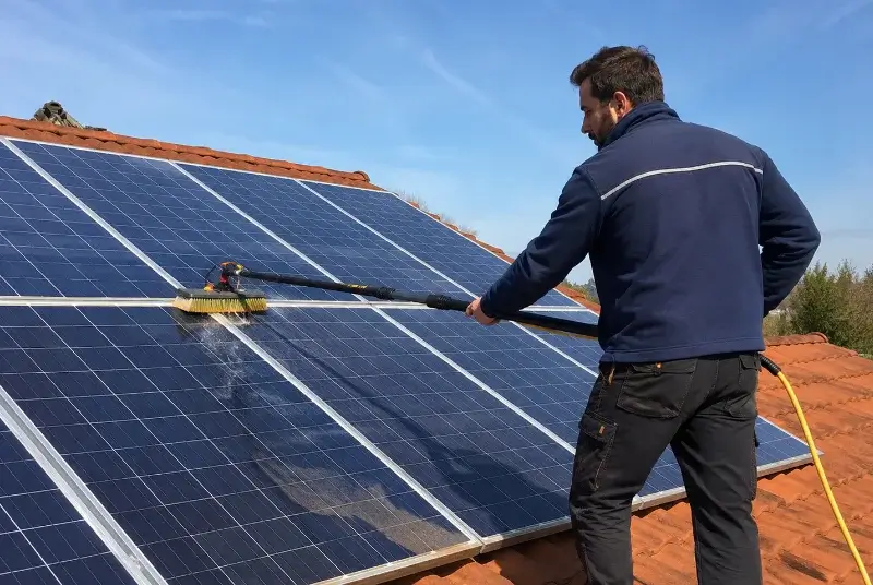 Nettoyage et entretien de panneaux solaires au Pont-de-Claix