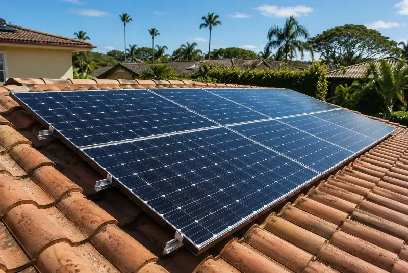 Installation de panneaux solaires au Pont-de-Claix